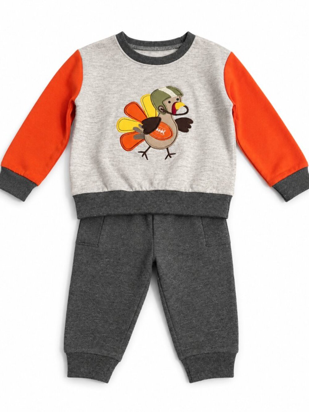 NWT Baby Essentials 2 Piece Toddler Jogger Set 18 Months Thanksgiving Fall